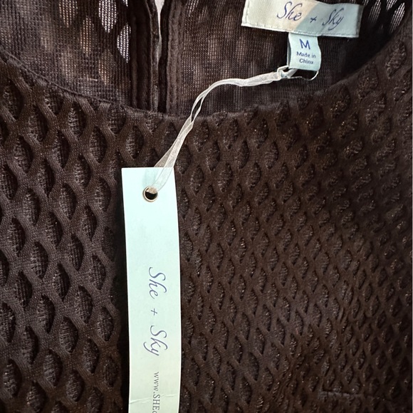 NWT.  She & Sky black crop top. - Picture 7 of 12